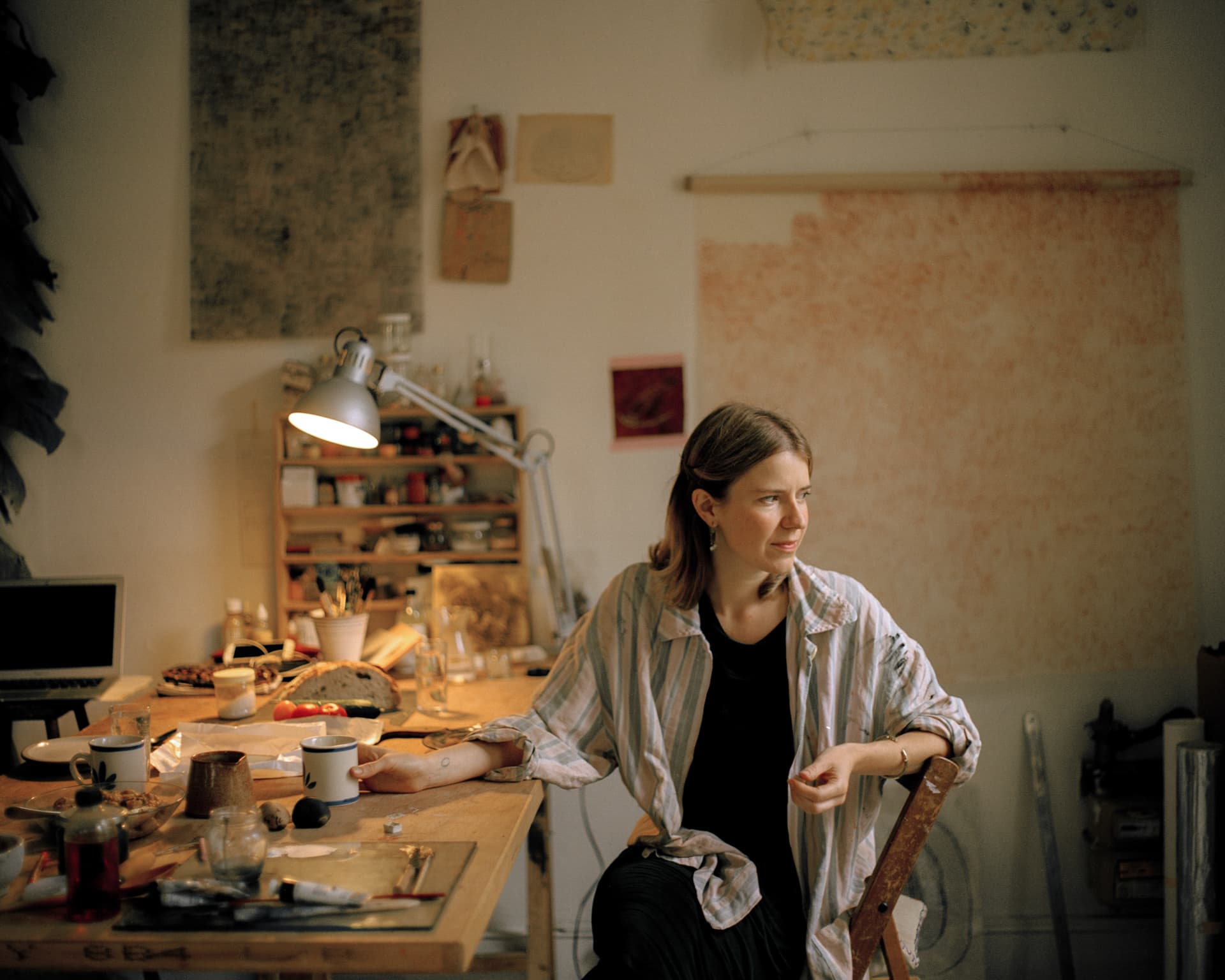 Ffern artist Lindsay Sekulowicz Spring 22 in her studio.jpg