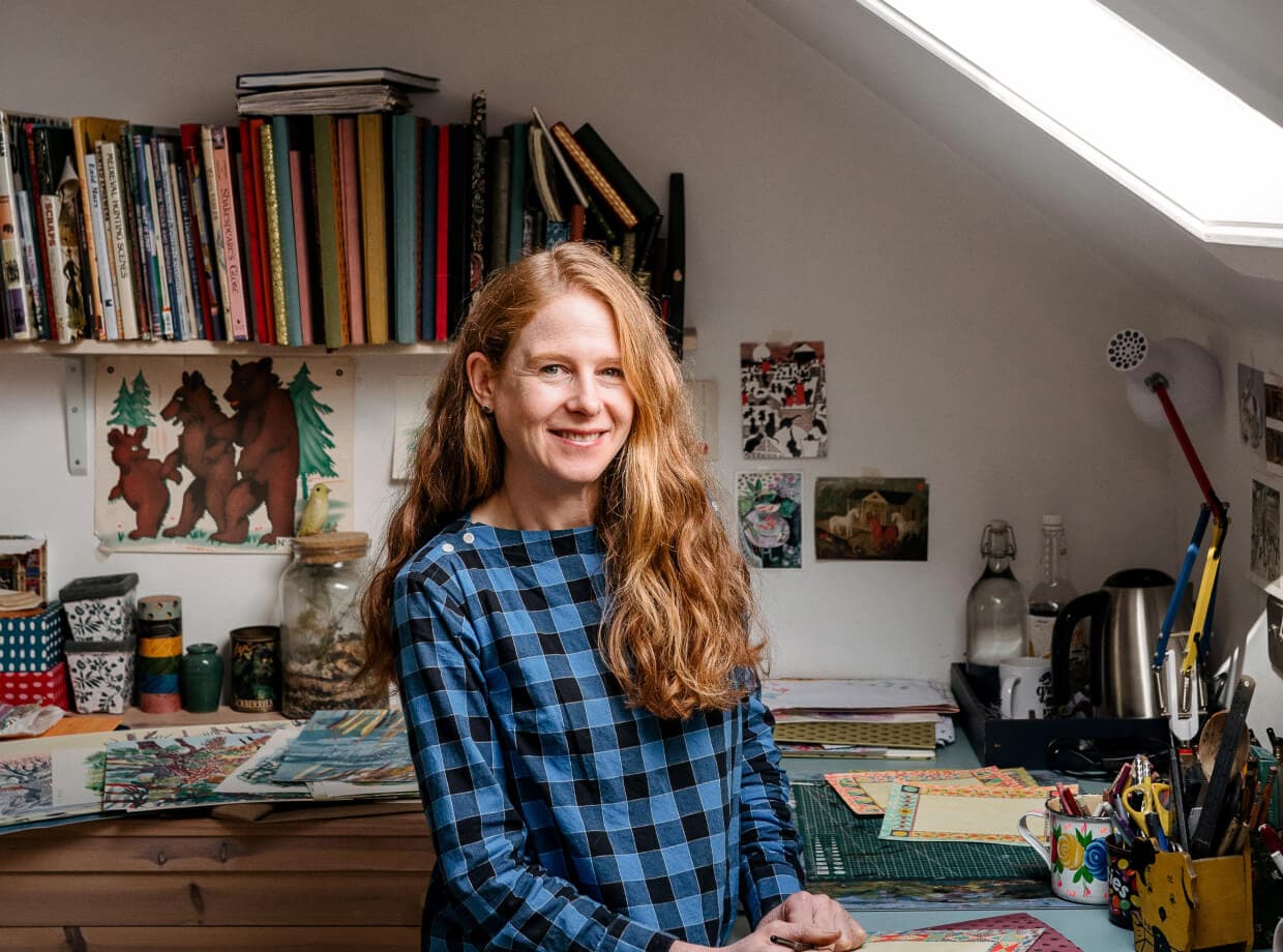 Emily Sutton in her studio