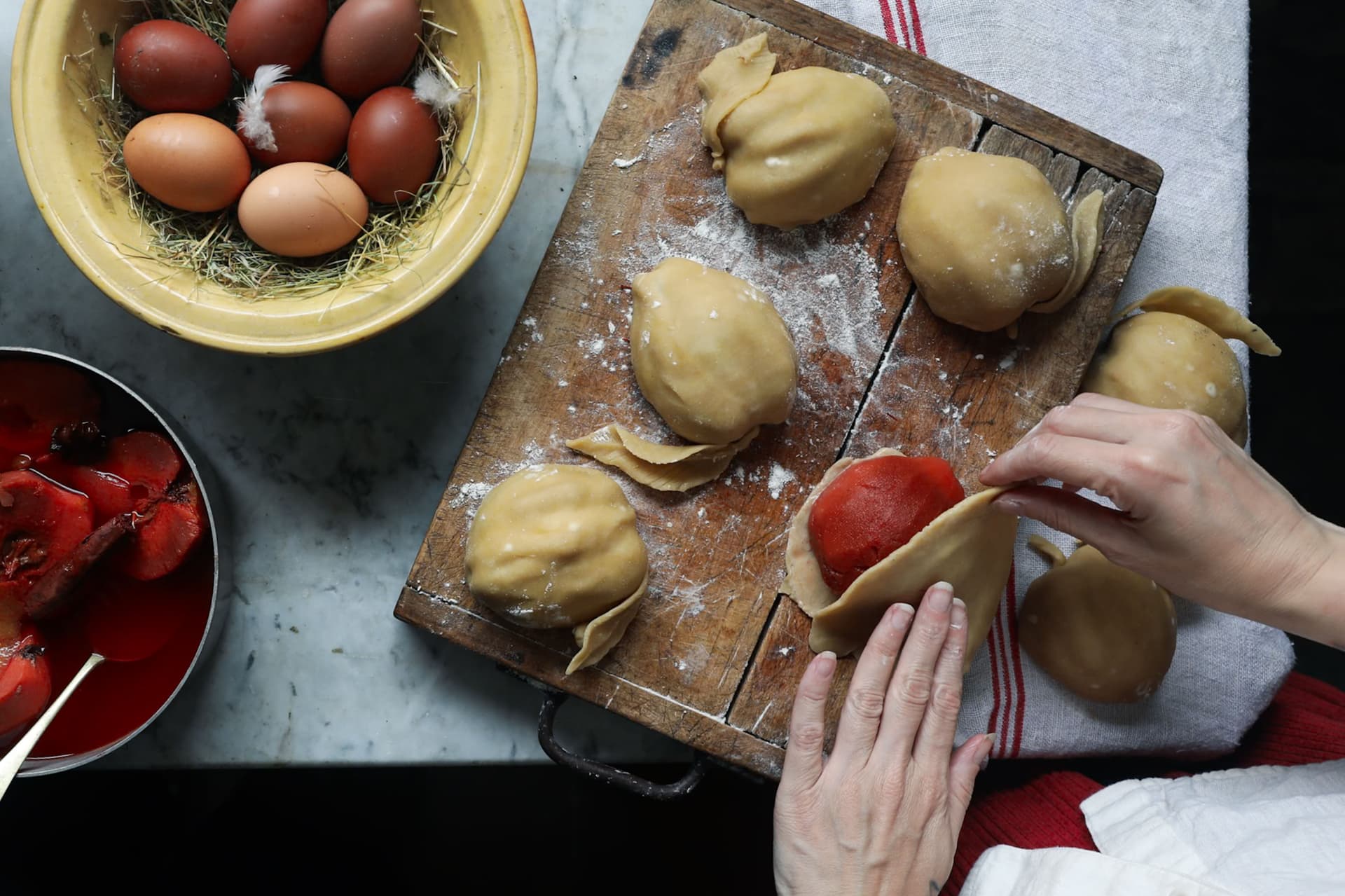 Make the pies